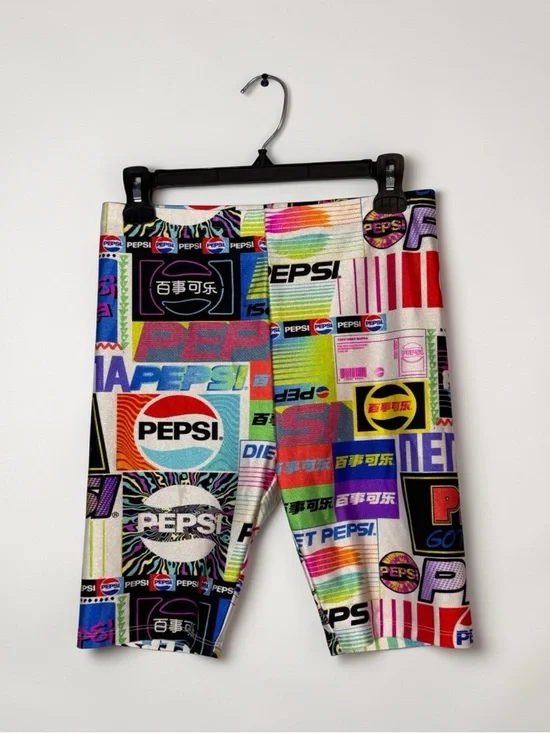 Forever21 Pepsi Biker Shorts Medium Excellent Condition - Picture 2 of 6